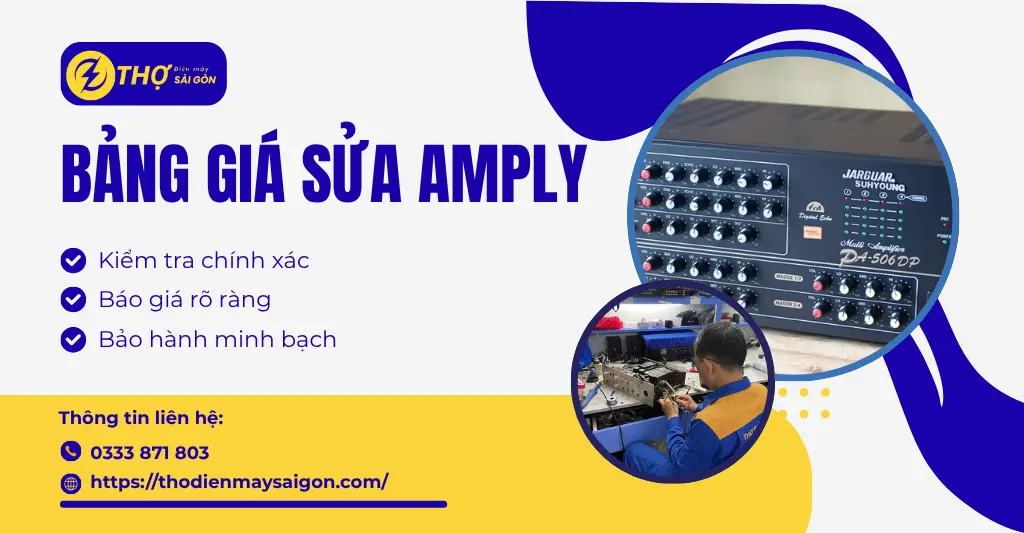 Bảng giá sửa amply
