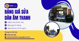 Bảng giá sửa dàn âm thanh