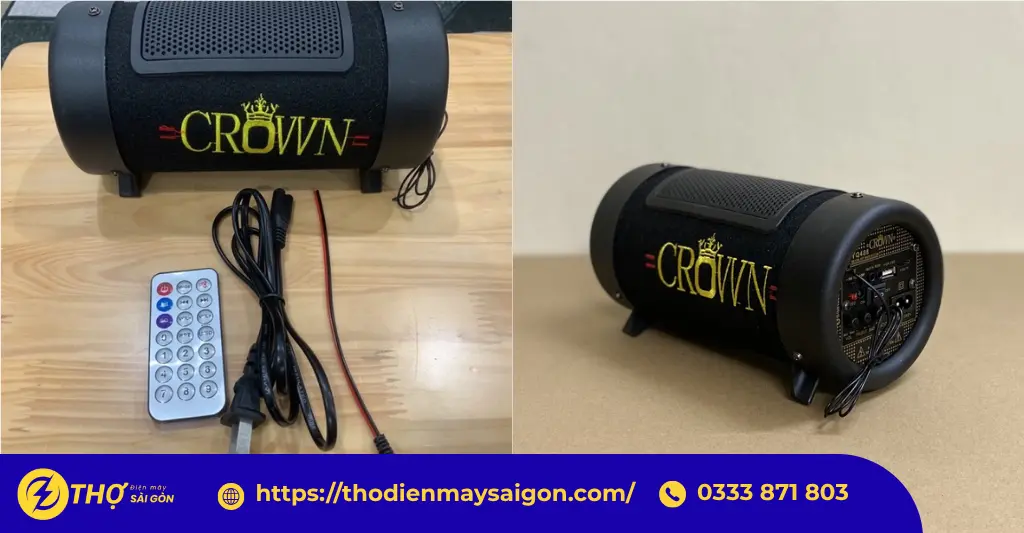 Hướng dẫn cách kết nối Bluetooth với loa Crown từng bước