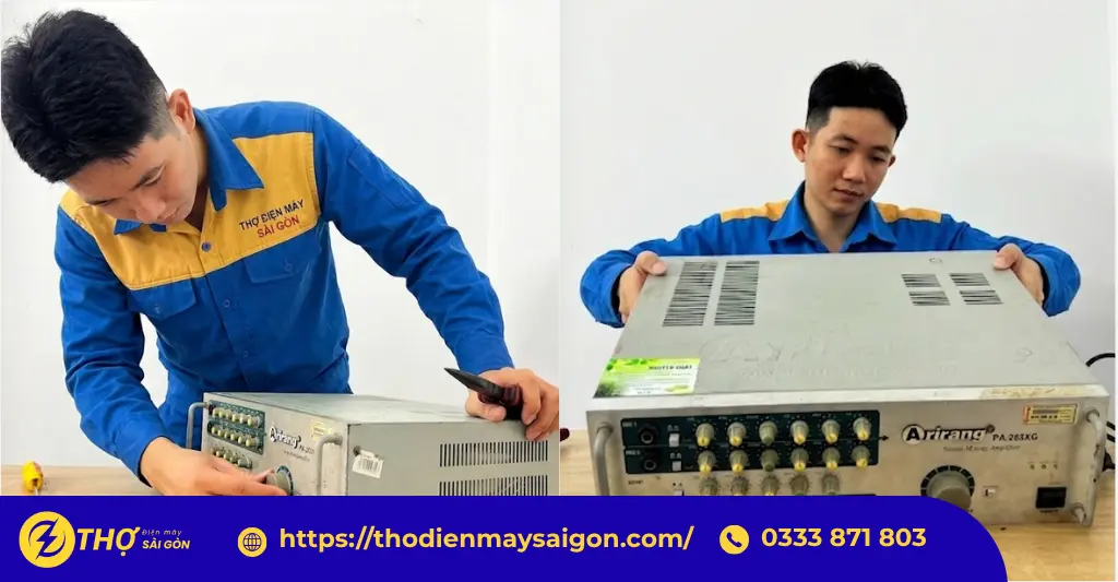 Quy trình sửa amply