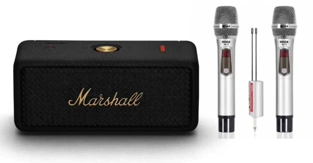 Kết nối loa Marshall với micro hát karaoke
