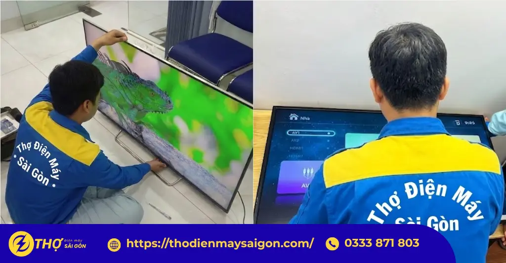 Quy trình sửa chữa tivi chuyên nghiệp tại Thợ Điện Máy Sài Gòn