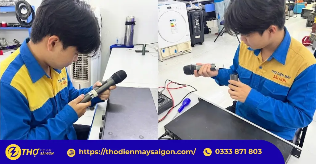 Quy trình sửa micro tại Thợ Điện Máy Sài Gòn