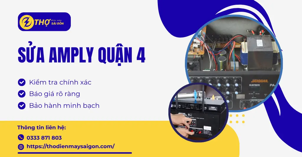 Sửa amply Quận 4