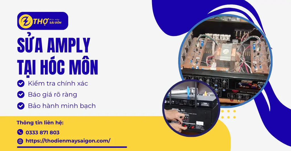Sửa amply tại Hóc Môn