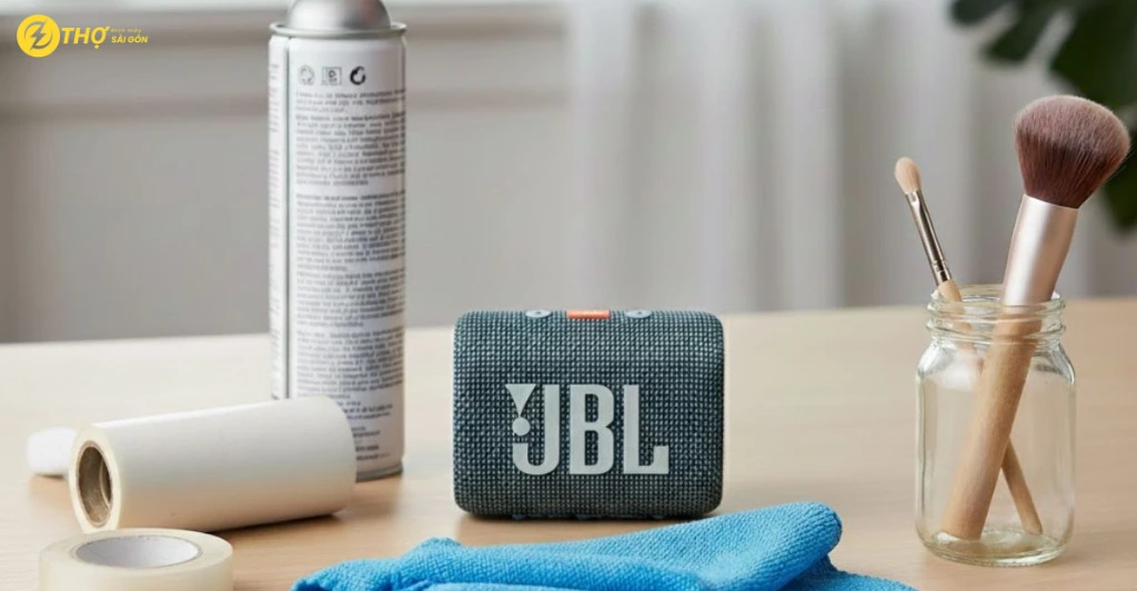 Chuẩn bị dụng cụ vệ sinh loa Bluetooth