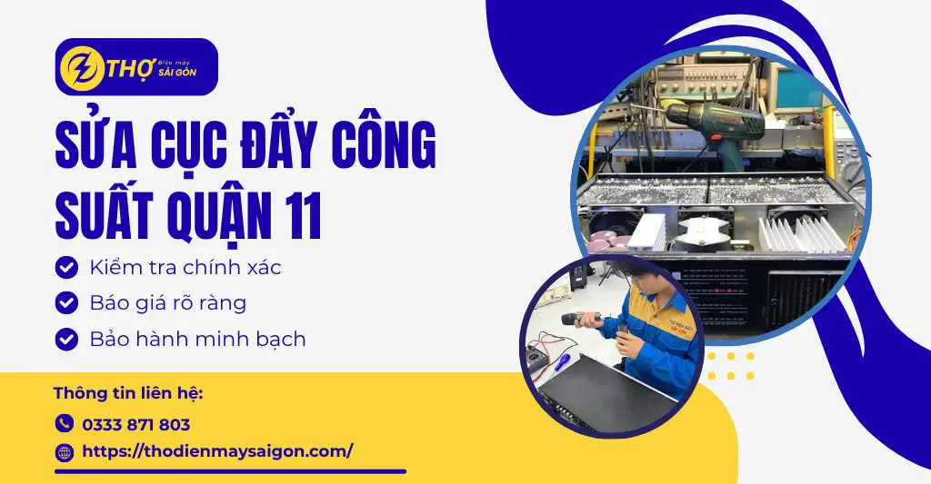 Sửa cục đẩy công suất Quận 11