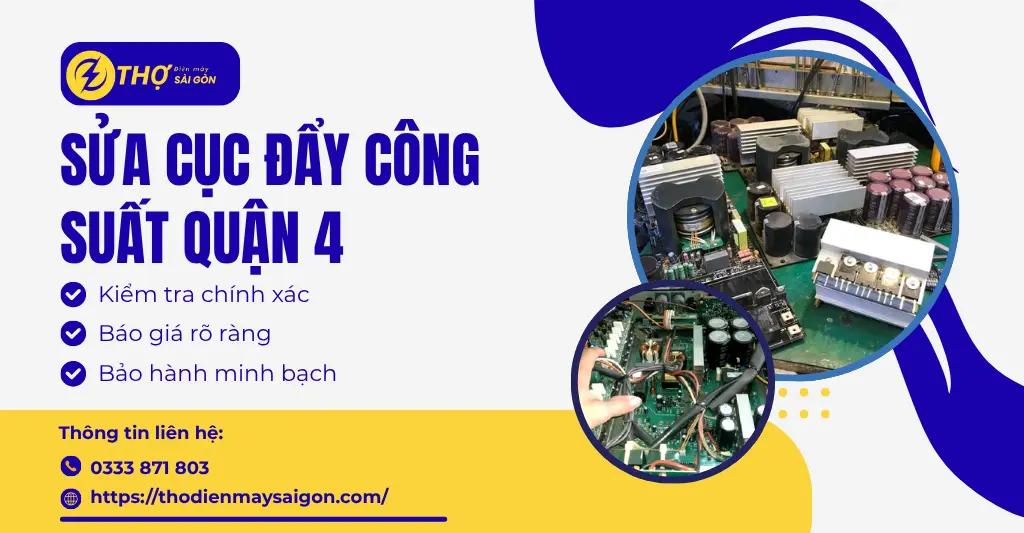 Sửa cục đẩy công suất Quận 4