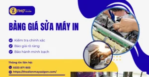 Bảng giá sửa máy in