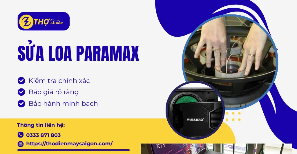 Sửa loa Paramax