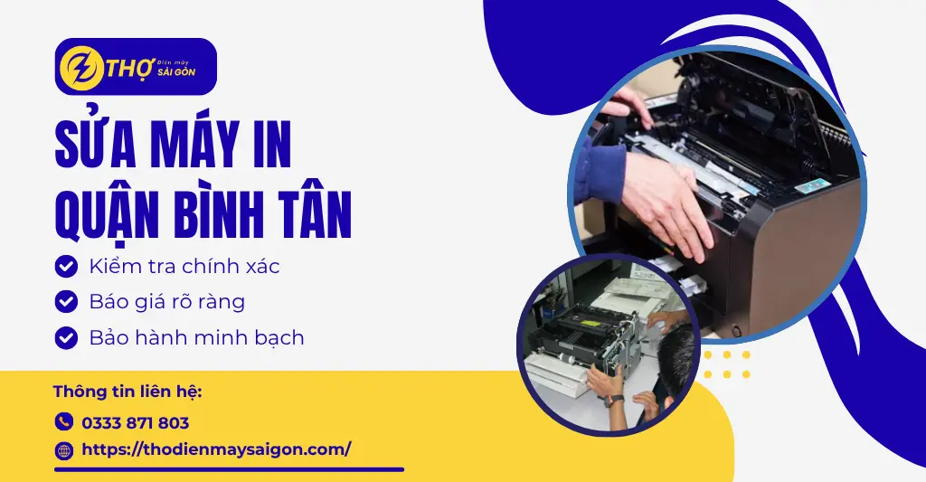 Sửa máy in Quận Bình Tân