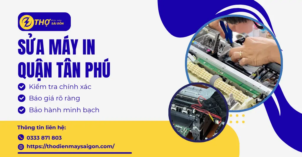Sửa máy in Quận Tân Phú