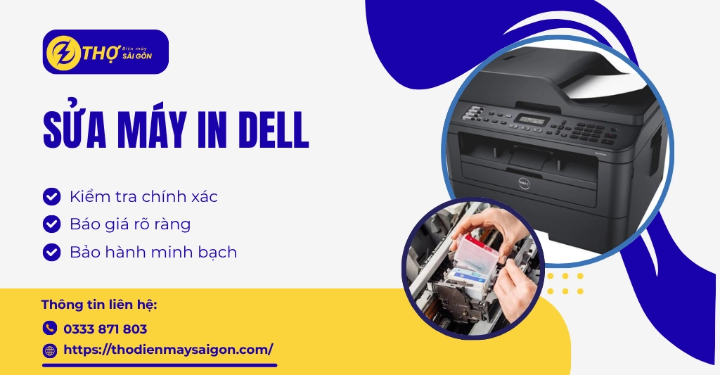 Dịch vụ sửa máy in Dell