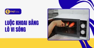 Luộc khoai bằng lò vi sóng