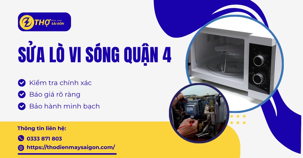 Sửa lò vi sóng quận 4