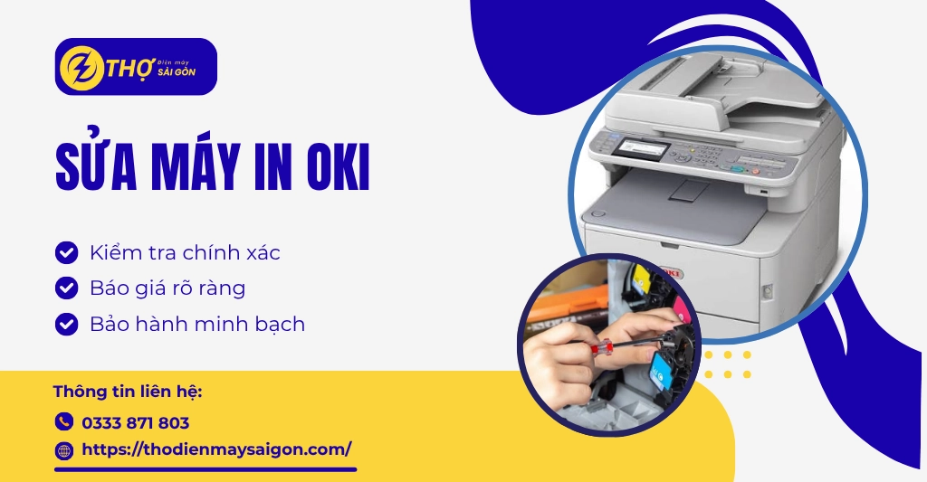 Sửa máy in Oki