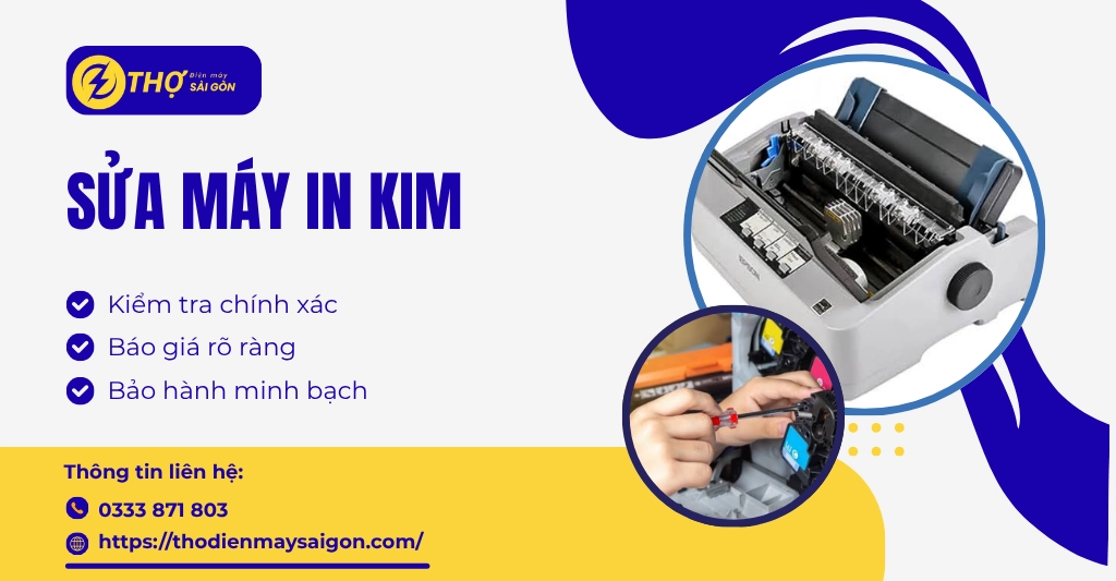 Sửa máy in kim