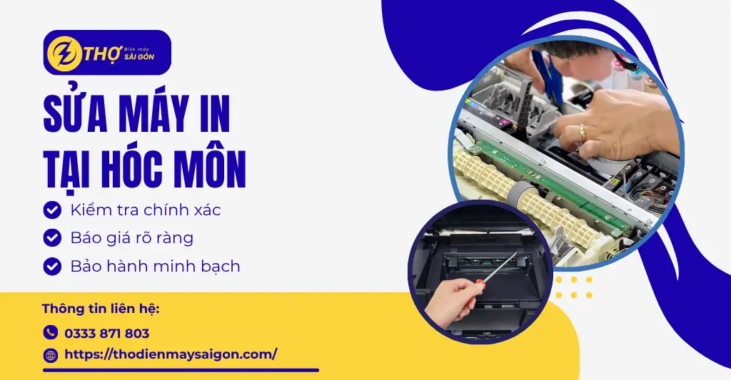 Sửa máy in tại Hóc Môn