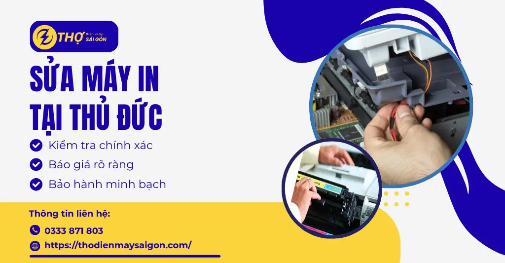 Sửa máy in tại Thủ Đức