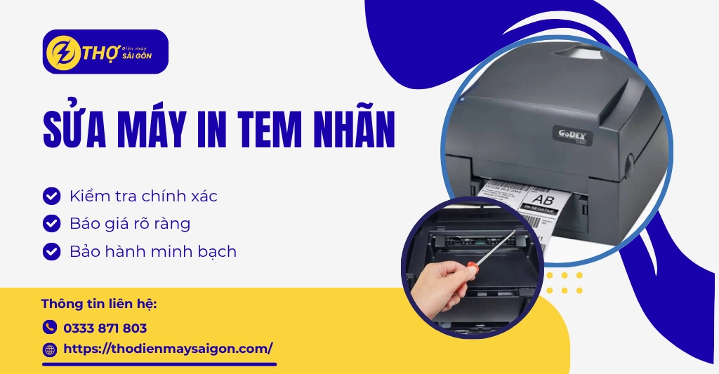 Sửa máy in tem nhãn