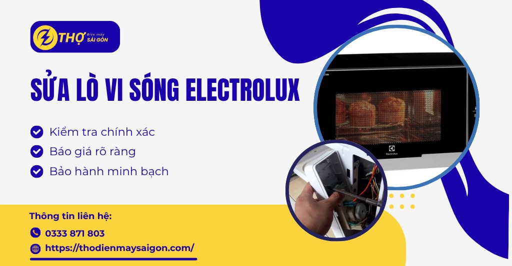Sửa lò vi sóng Electrolux
