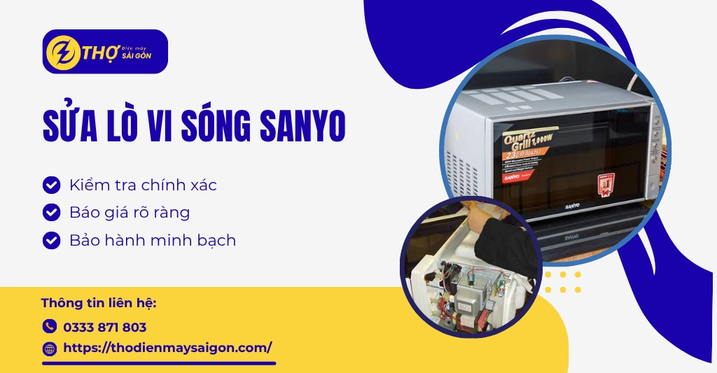 Sửa lò vi sóng Sanyo