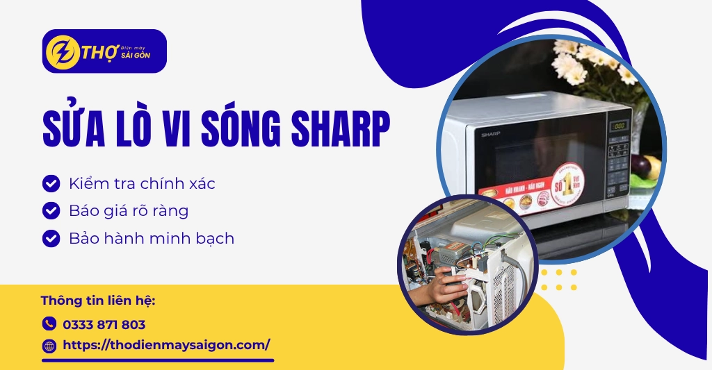 Sửa lò vi sóng Sharp