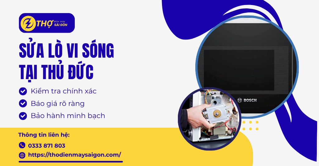 Sửa lò vi sóng tại Thủ Đức