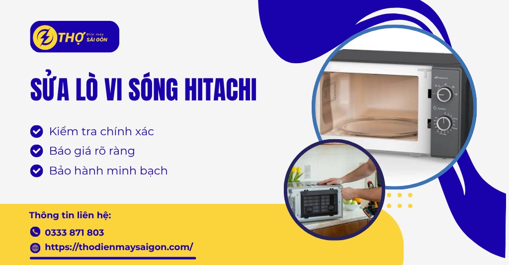 sửa lò vi sóng Hitachi