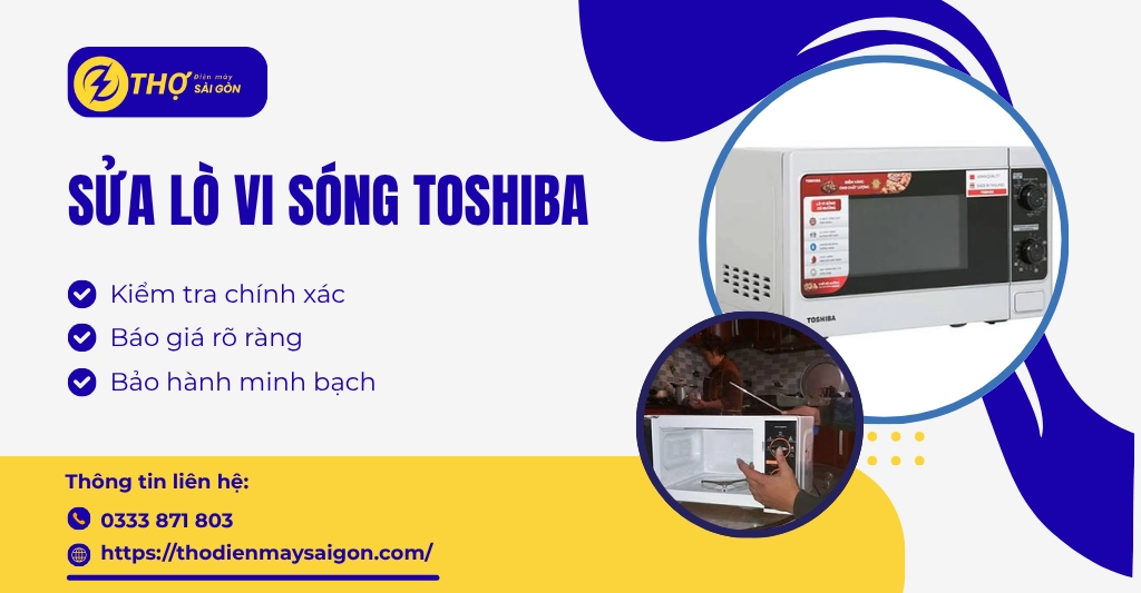 sửa lò vi sóng Toshiba