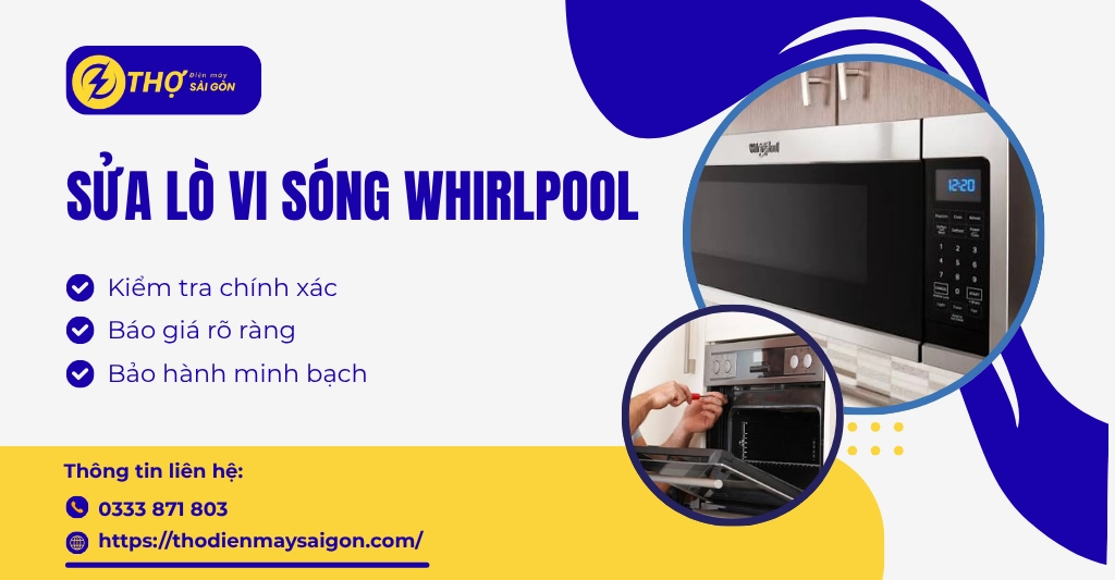 sửa lò vi sóng Whirlpool