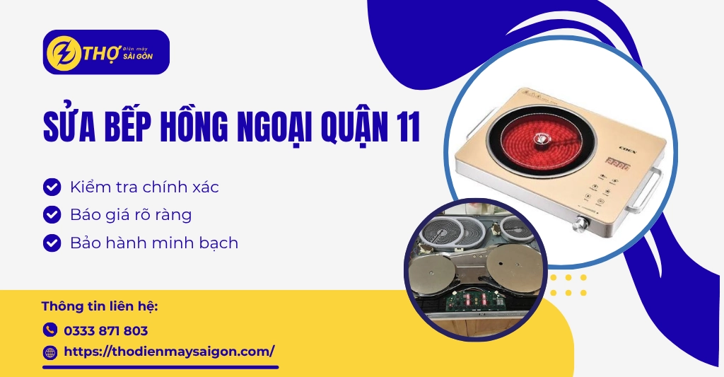 Sửa bếp hồng ngoại Quận 11