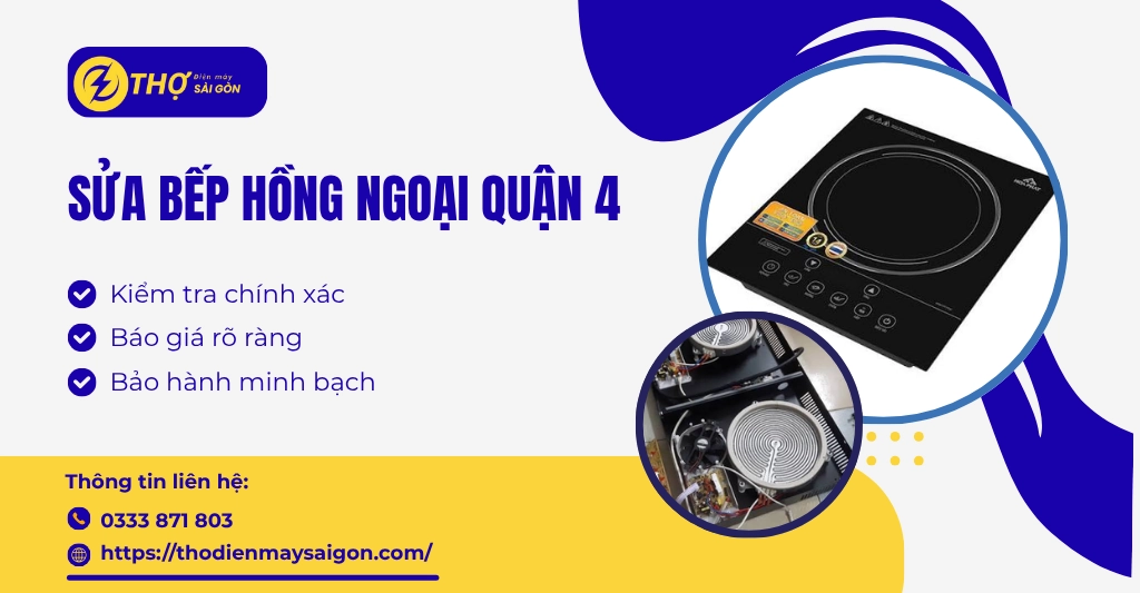 Sửa bếp hồng ngoại Quận 4
