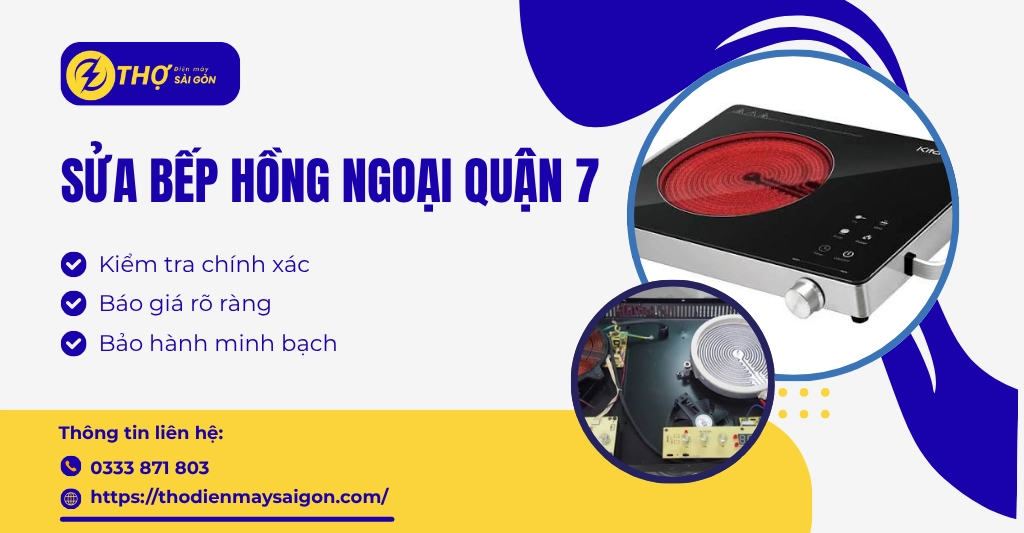 Sửa bếp hồng ngoại Quận 7