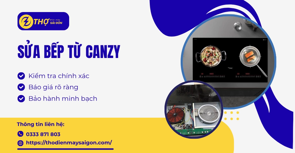 Sửa bếp từ Canzy