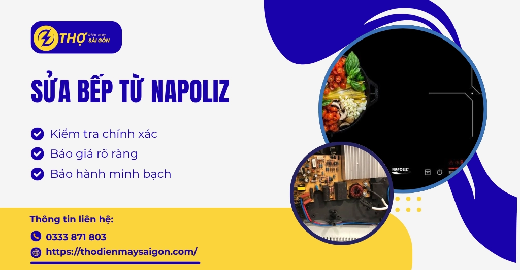 Sửa bếp từ Napoliz