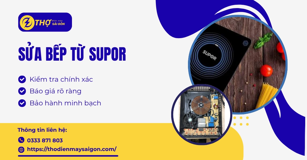 Sửa bếp từ Supor