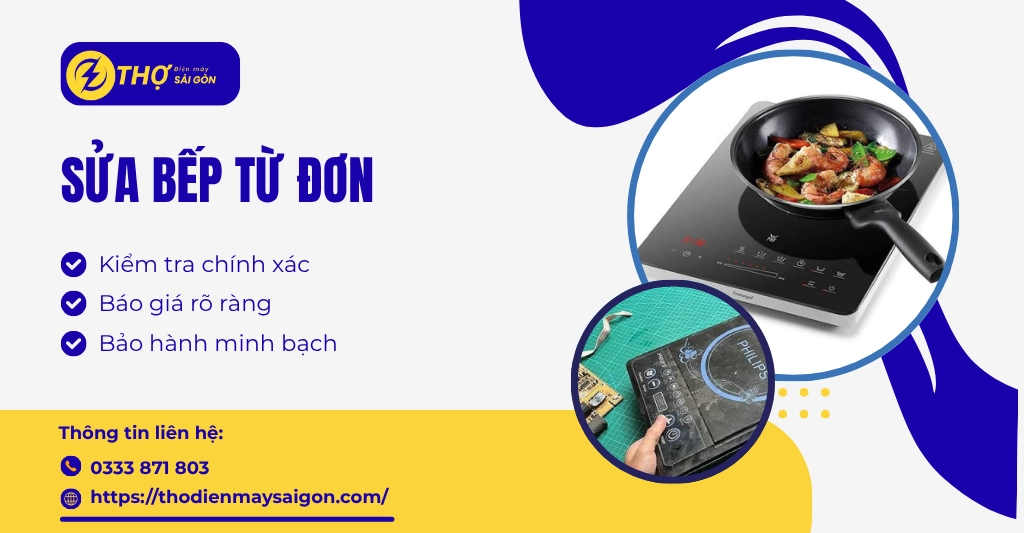 Sửa bếp từ đơn