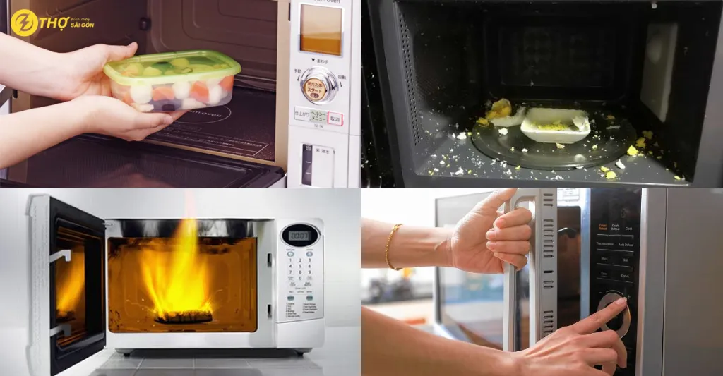 Những tác hại của lò vi sóng khi sử dụng sai cách