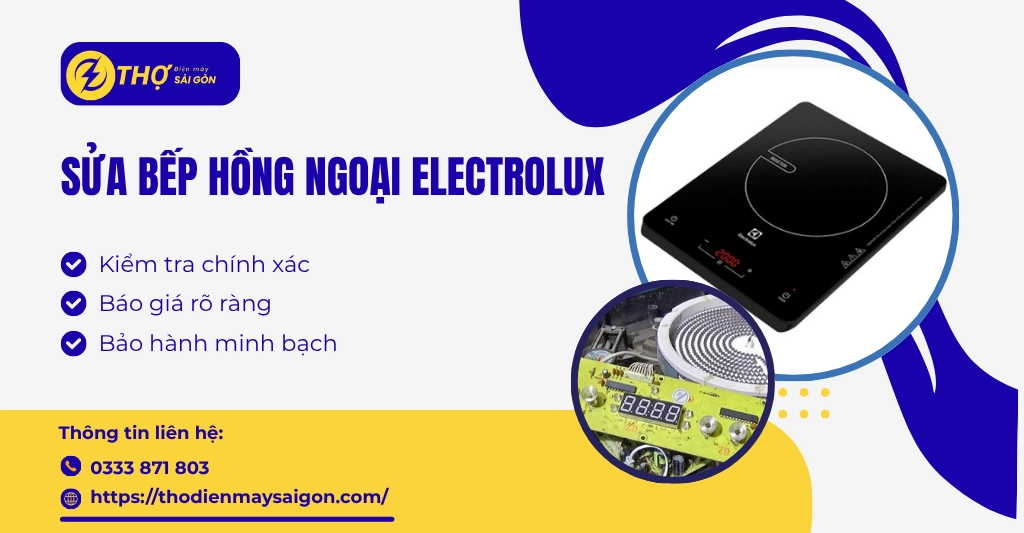 Sửa bếp hồng ngoại Electrolux