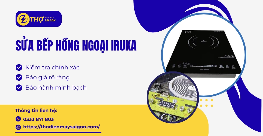 Sửa bếp hồng ngoại Iruka
