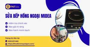 Sửa bếp hồng ngoại Midea
