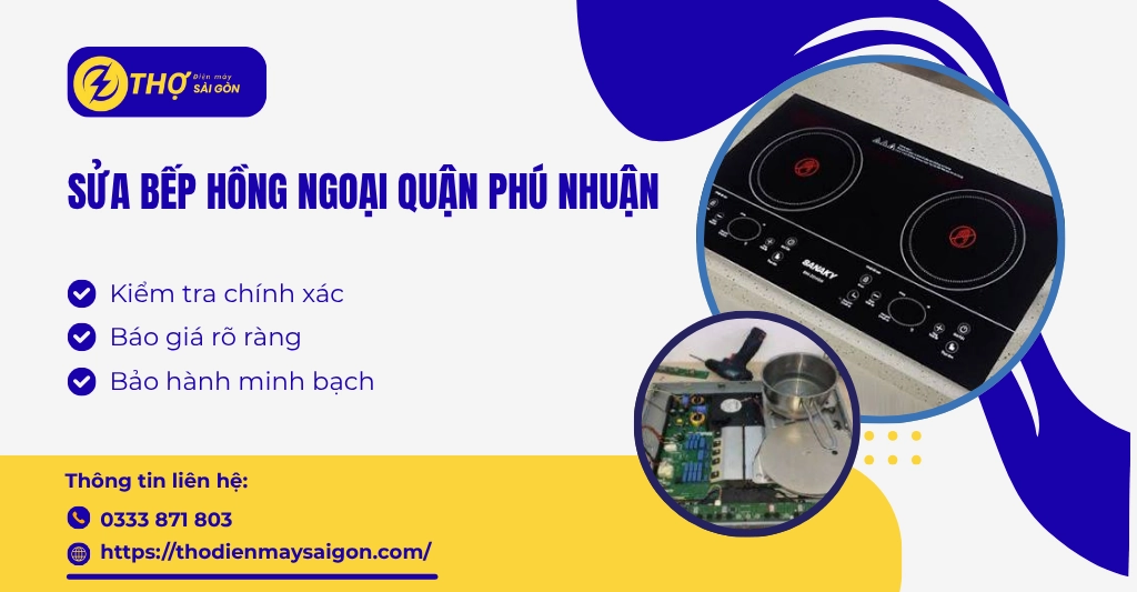 Sửa bếp hồng ngoại Quận Phú Nhuận